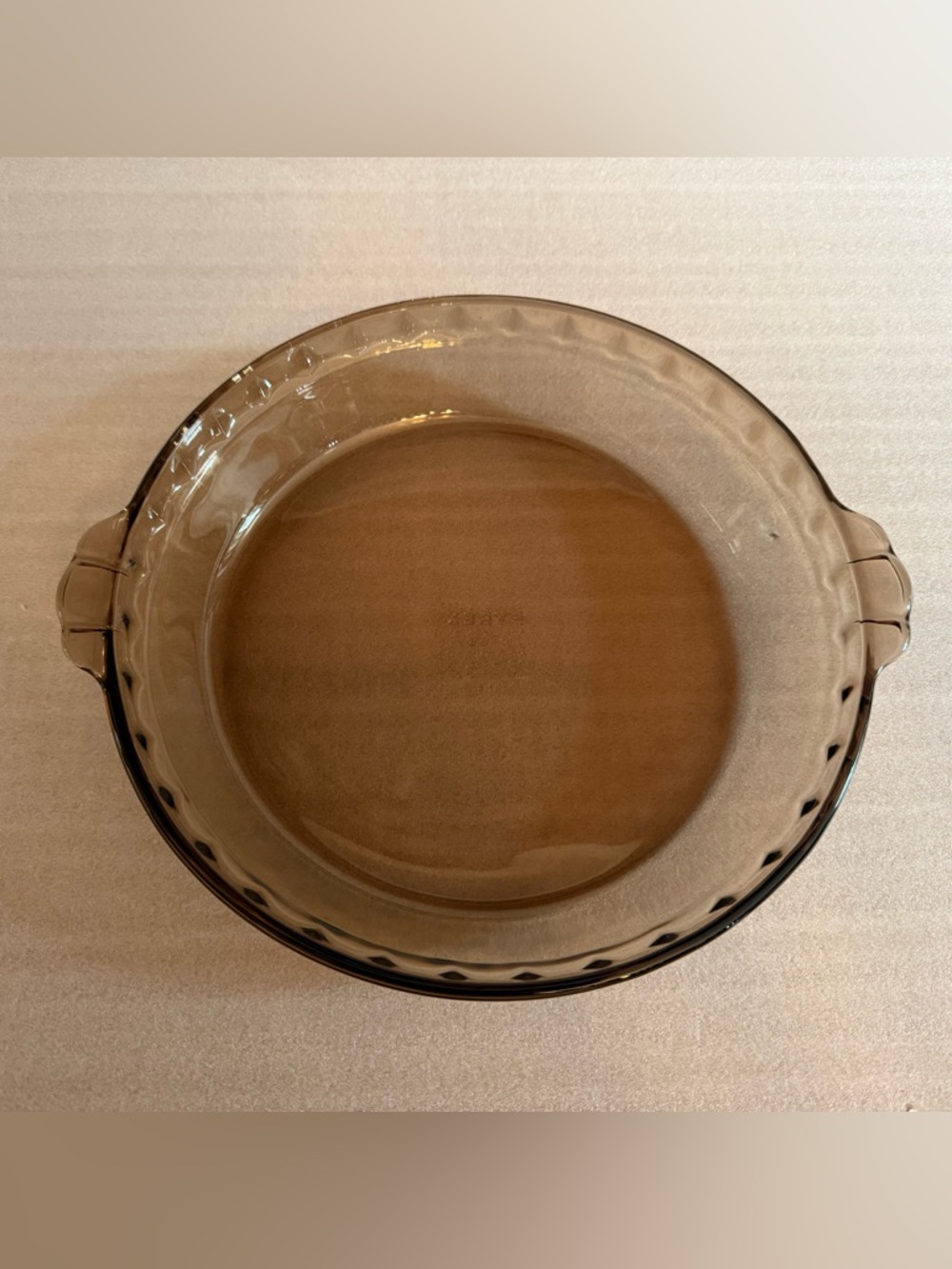 Vintage Pyrex Amber Glass Pie Plate